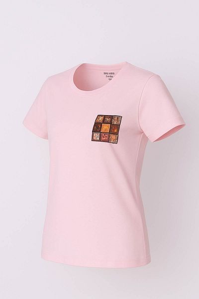 trender Ethnic Pattern Powder Women's T-Shirt Model 10