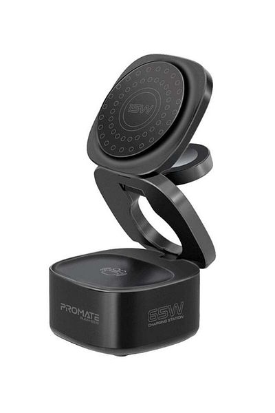 Promate 4-in-1 Folding GaNFast 65W MagSafe Wireless Charger