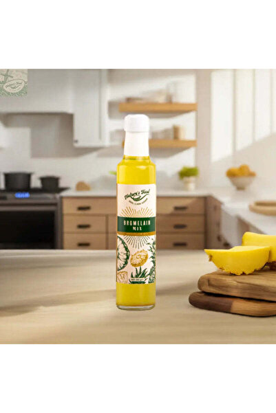 NATURES FOOD Bromelain Mix Şurubu Ananas Detoks Sirkesi 250ml Enzimler Vücudu...