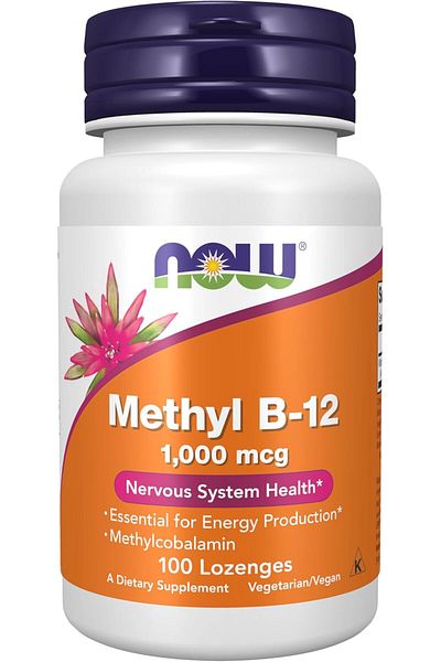 Now Foods Methyl B-12, 100 Lozenges 1000 mcg