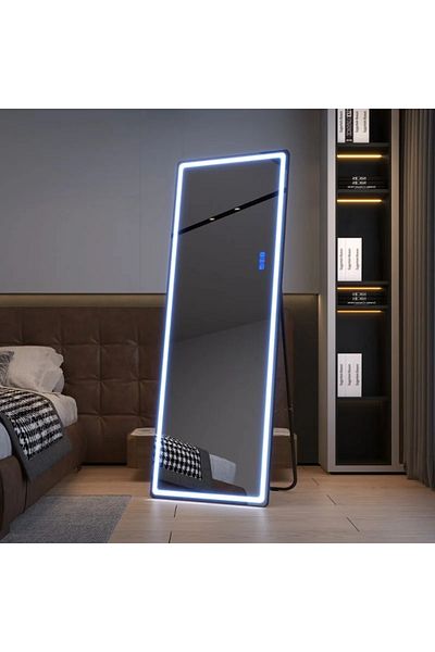 OEM LED Framed Mirror, 50 x 160 cm, Wall or Track Mounted