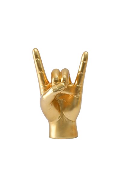 OEM Sculptura, amuzanta, You Rock, din rasina, auriu, 350 g