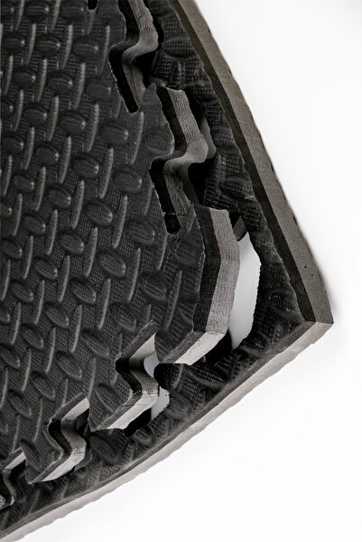 CARPAZAR A Kalite Çift Yönlü Gri Siyah 26mm 100x100 Tatami Zemin Minderi Oyun...