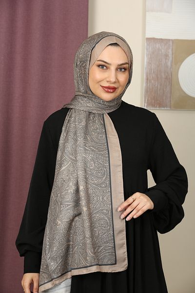 aldyoo Retro Ethnic Pattern Cotton Viscose Shawl Camel Black