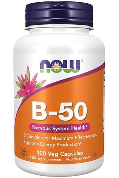 Now Foods Vitamin B, 50 Mg 100 Veg Capsules
