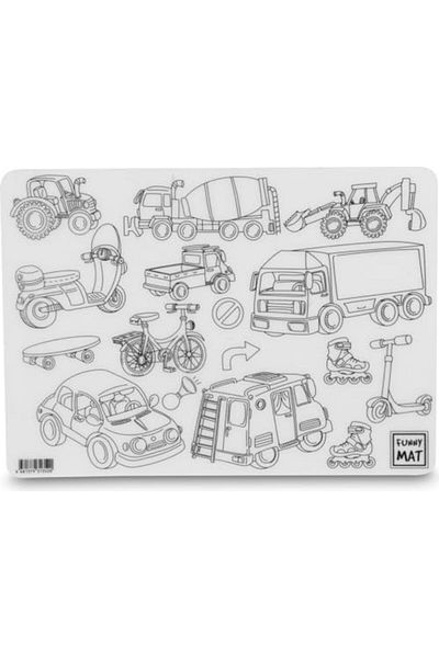 STOREMAX Ntwork Mat Pirates & Tools, 25X35Cm, 6's Pen Art 1087243