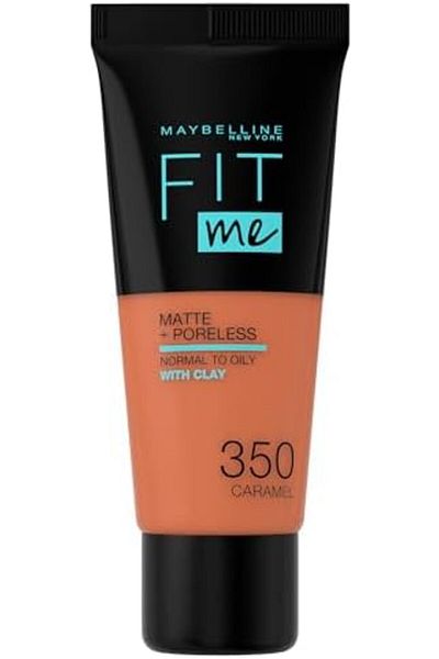 Maybelline New York Maybelline Fit Me Matte + Poreless Foundation - 1.01 oz, 350 Caramel, Normal/Oily Skin