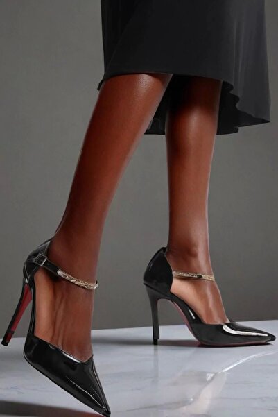 PayBuy Women's Stone Embroidered Pointed Toe Heeled Stylish Shoes for Elegant and Sparkling Combinations