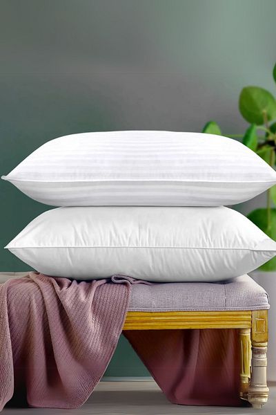 MoMMe Pernă de dormit 50x70 cm Husă de pernă cu fermoar (2 bucăți)