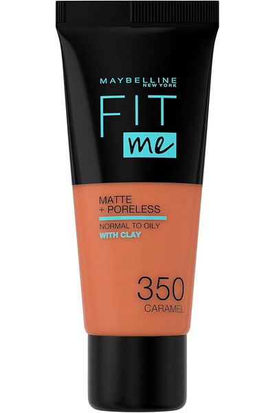 Maybelline New York Maybelline Fit Me Matte + Poreless Foundation - 1.01 oz, 350 Caramel, Normal/Oily Skin