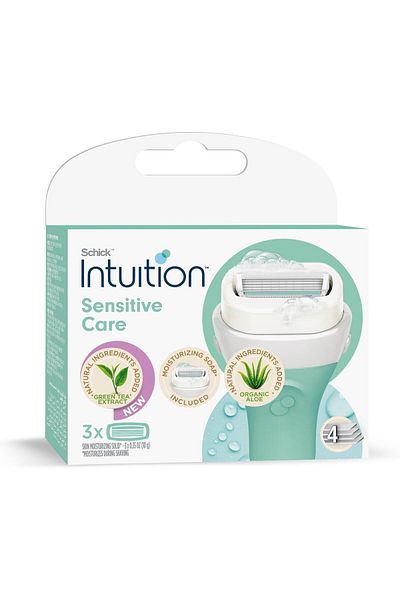 Schick Intuition4 Sensitive Care . Refill3 (5) --- Chic Intuition4 Green Tea Refill