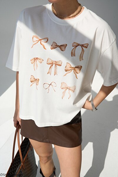 Jose Clothing Tricou imprimat cu mânecă scurtă cu croială supradimensionată