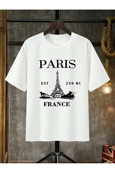 Jose Clothing Tricou imprimat cu mânecă scurtă cu croială supradimensionată