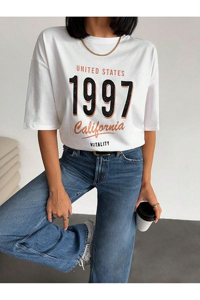 Bengi Clothing Μπλουζάκι με κοντό μανίκι με στάμπα