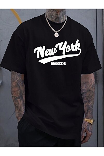 Jose Clothing Tricou imprimat cu mânecă scurtă cu croială supradimensionată