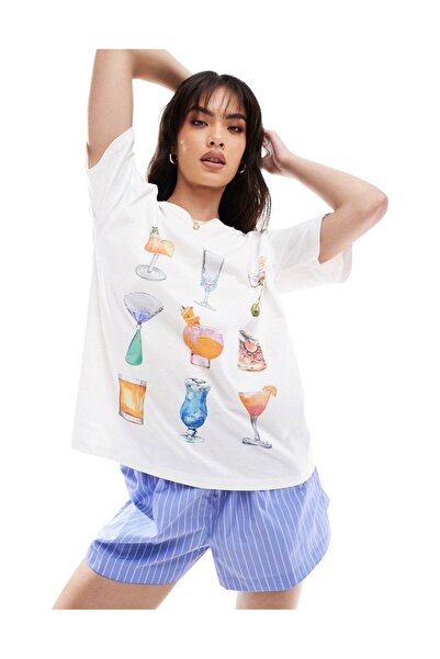 Bengi Clothing Футболка з принтом оверсайз з коротким рукавом