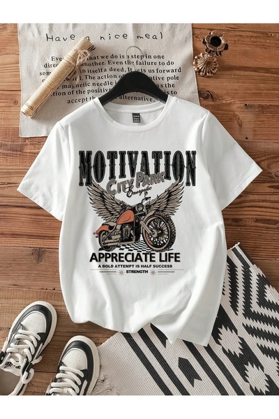 Bengi Clothing تي شيرت مطبوع بأكمام قصيرة وقصة كبيرة الحجم