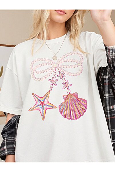 Bengi Clothing تي شيرت مطبوع بأكمام قصيرة وقصة كبيرة الحجم