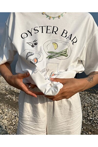 Jose Clothing Tricou imprimat cu mânecă scurtă cu croială supradimensionată