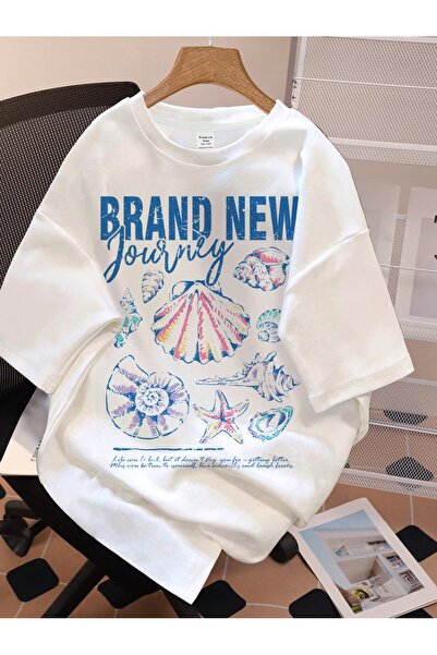 Jose Clothing Tricou imprimat cu mânecă scurtă cu croială supradimensionată