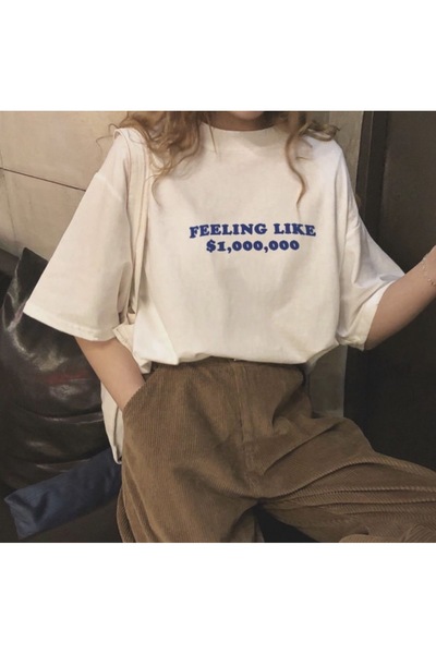 Jose Clothing تي شيرت مطبوع بأكمام قصيرة وقصة كبيرة الحجم