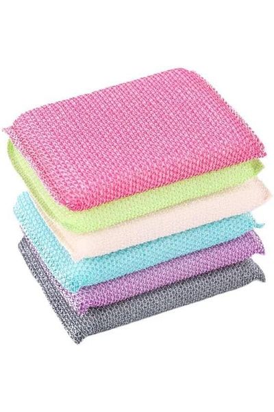 STOREMAX Lvnmblya Home Mesh Dishwashing Sponge, Non-Scratch Cleaning and Dishwashing Sponge, Kitchen Surfaces
