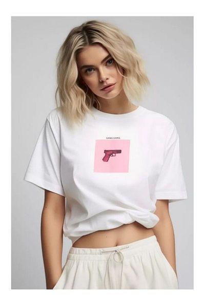 Bengi Clothing Tricou imprimat cu mânecă scurtă cu croială supradimensionată