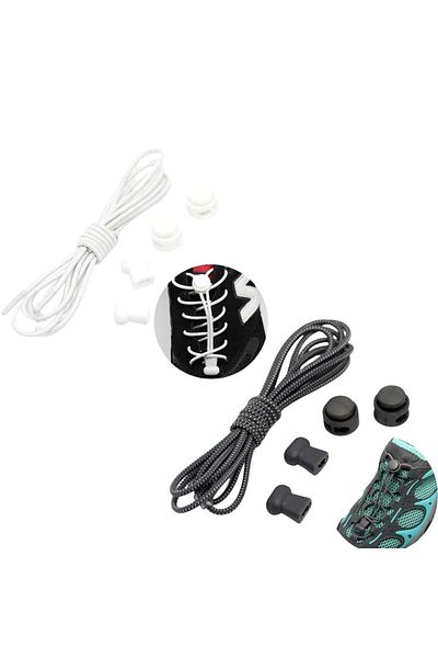 Mawrond Round, Elastic, Lock Release, New Generation, No-Tie Shoe Laces, 100 cm