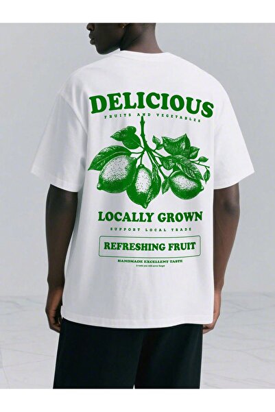 Jose Clothing Tricou imprimat cu mânecă scurtă cu croială supradimensionată