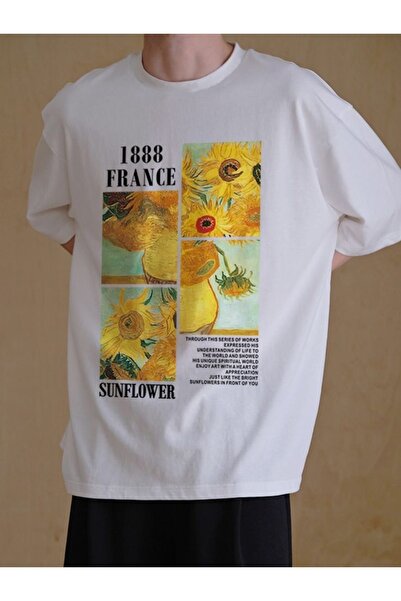 Jose Clothing Tricou imprimat cu mânecă scurtă cu croială supradimensionată