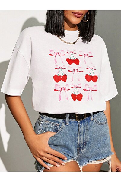 Jose Clothing Tricou imprimat cu mânecă scurtă cu croială supradimensionată