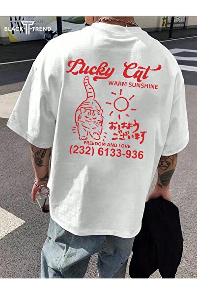 Bengi Clothing تي شيرت مطبوع بأكمام قصيرة وقصة كبيرة الحجم