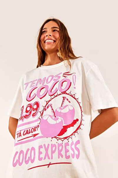 Jose Clothing تي شيرت مطبوع بأكمام قصيرة وقصة كبيرة الحجم