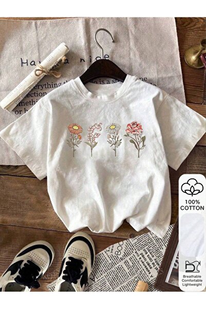 Jose Clothing Tricou imprimat cu mânecă scurtă cu croială supradimensionată