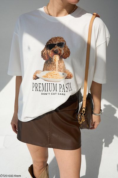 Bengi Clothing Oversize Cut Short Sleeve Printed T-Shirt