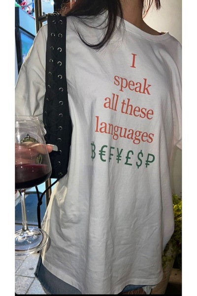 Jose Clothing تي شيرت مطبوع بأكمام قصيرة وقصة كبيرة الحجم