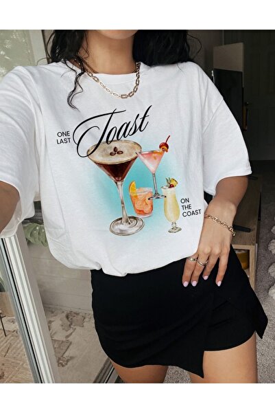 Jose Clothing Tricou imprimat cu mânecă scurtă cu croială supradimensionată