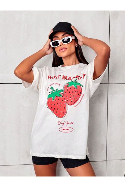 Bengi Clothing Μπλουζάκι με κοντό μανίκι με στάμπα