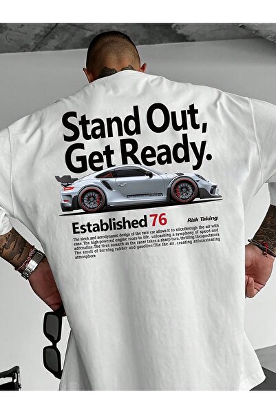 Jose Clothing Tricou imprimat cu mânecă scurtă cu croială supradimensionată