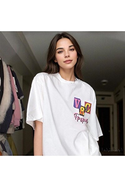 Jose Clothing تي شيرت مطبوع بأكمام قصيرة وقصة كبيرة الحجم