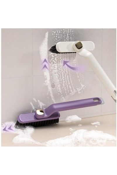 STOREMAX Network Detailed Rotating Head Cleaning Brush with Tweezers, Tile Joint, Kitchen, Bathroom