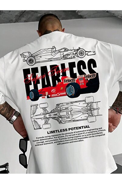 Bengi Clothing تي شيرت مطبوع بأكمام قصيرة وقصة كبيرة الحجم