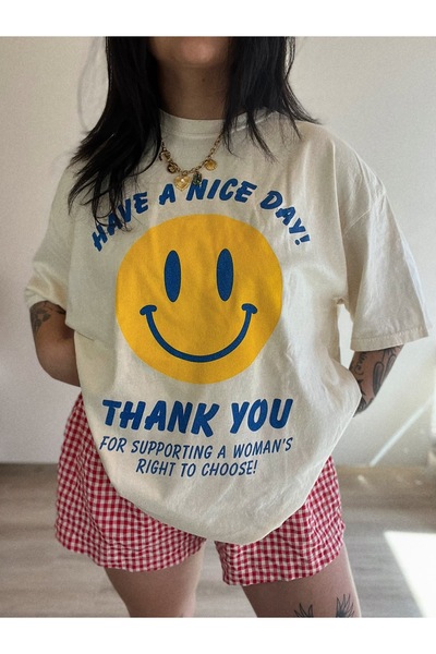 Jose Clothing Tricou imprimat cu mânecă scurtă cu croială supradimensionată