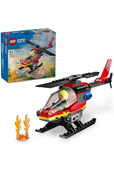 STOREMAX Jvnnastore City Fire Rescue Helicopter 60411-5 Pilot Minifig for Children 6 Years and Above