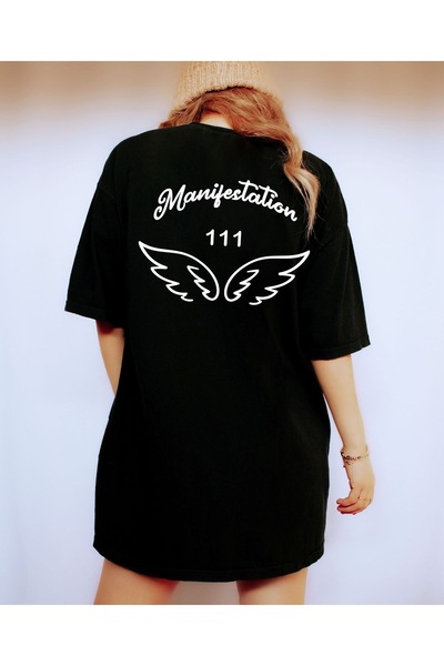 Bengi Clothing تي شيرت مطبوع بأكمام قصيرة وقصة كبيرة الحجم