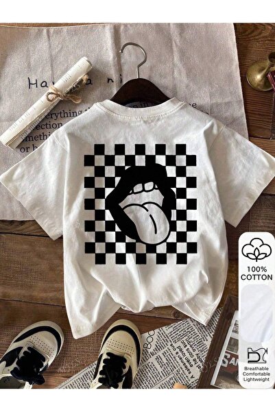 Jose Clothing Tricou imprimat cu mânecă scurtă cu croială supradimensionată