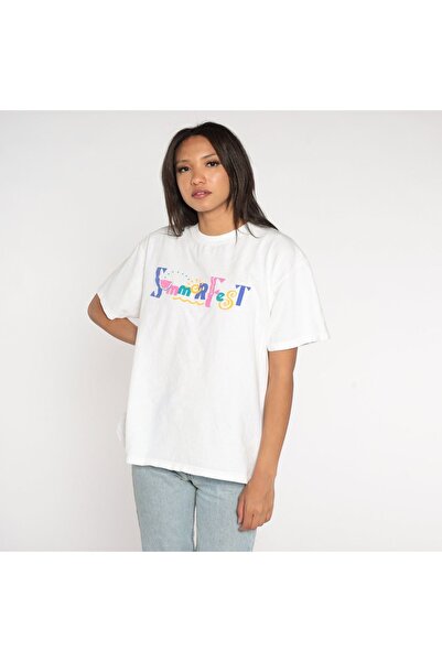 Bengi Clothing تي شيرت مطبوع بأكمام قصيرة وقصة كبيرة الحجم