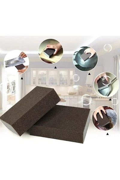 MCreative Abrasive Wedge Sponge for Cleaning Pan Steel Metal Metal Wooden Utensils (NVE134)