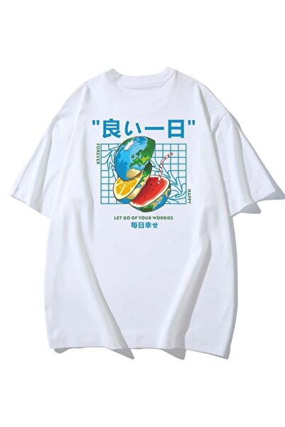 Jose Clothing Tricou imprimat cu mânecă scurtă cu croială supradimensionată