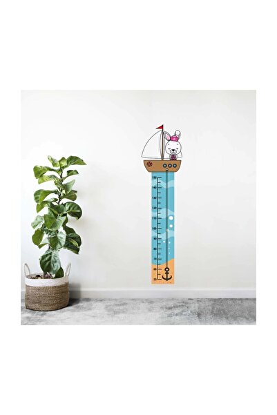 KT Decor Autocolant de perete pentru camera copiilor și bebelușilor, cu câpitanul navei, iepuraș drăguț